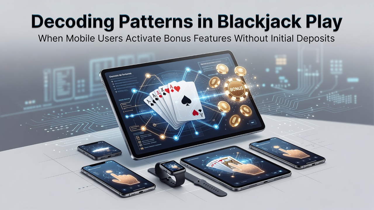 Mobile Blackjack-Spieler aktivieren Bonusfeatures ohne Einzahlung und zeigen klare Spielmuster