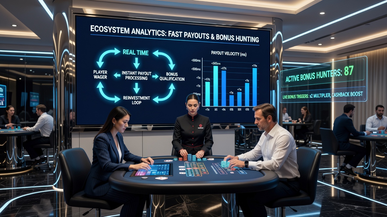 Analyse von Transaktionsflüssen und Bonuszyklen in einem digitalen Live-Casino-Setting